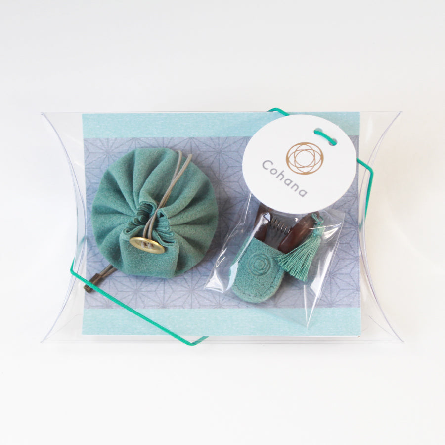 関の豆ばさみと豆巾着のセット