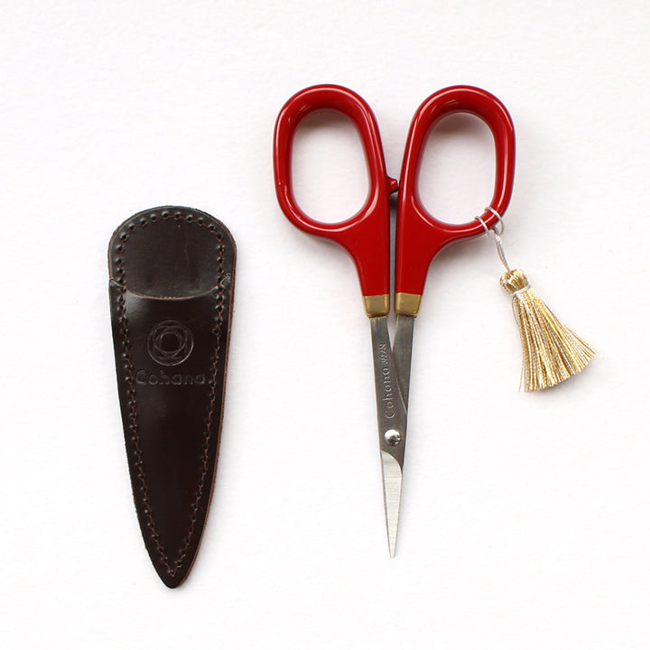 Small Scissors with Lacquered Handles (Shunuri) (45-140)