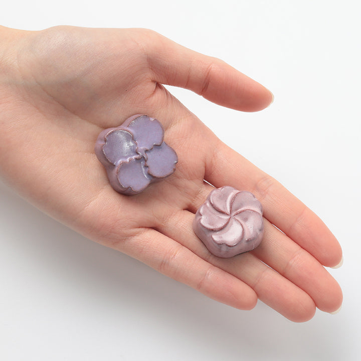 [Pre-order B: Expectect Stock Arrival Mid to Late March 2026] Awaji Kawara Needle Rest – Sakura / Purple