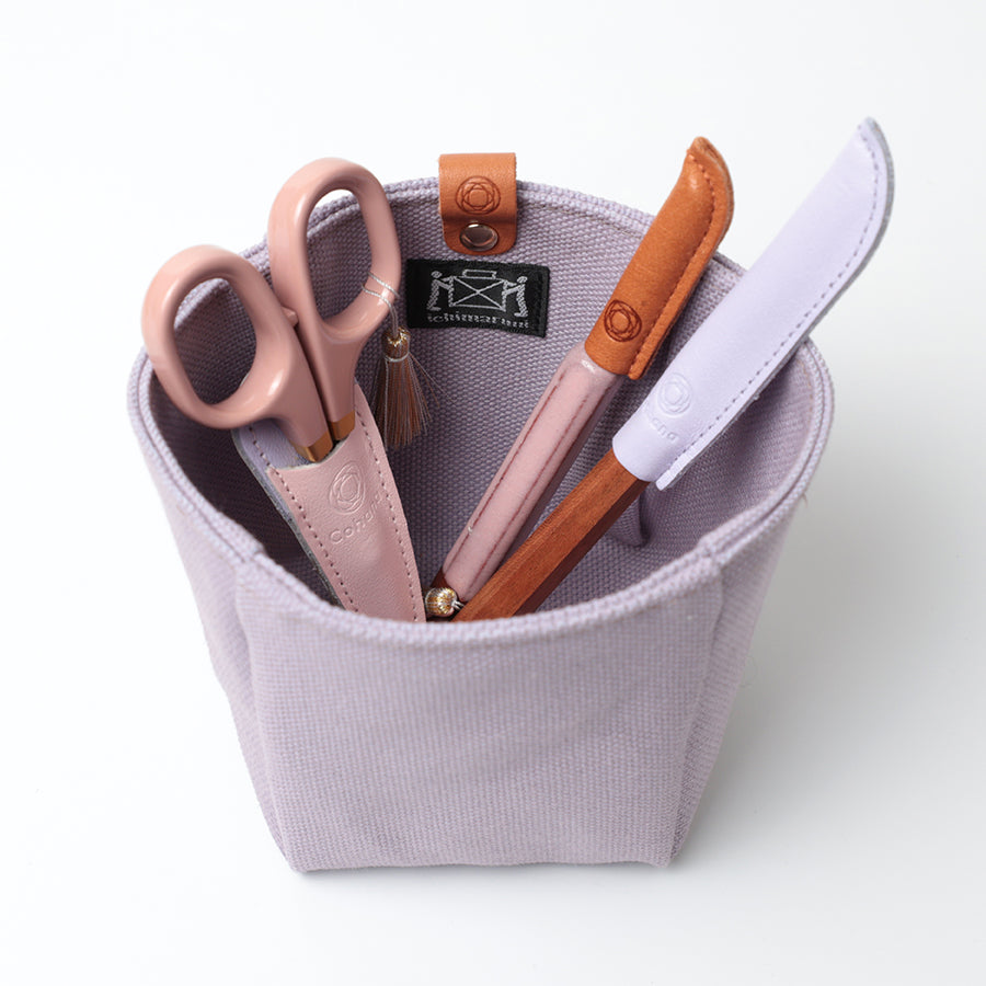 [Pre-order B: Expectect Stock Arrival Mid to Late March 2026] Canvas Pouch – Sakura / Purple