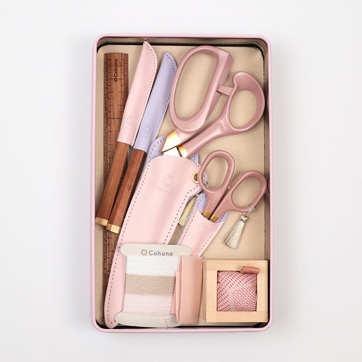 【数量限定】プレミアムお裁縫缶セット さくら（45-425）