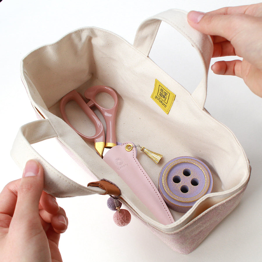 [Pre-order B: Expectect Stock Arrival Mid to Late March 2026] Waxed Canvas Tool Tote with Kimono – Sakura