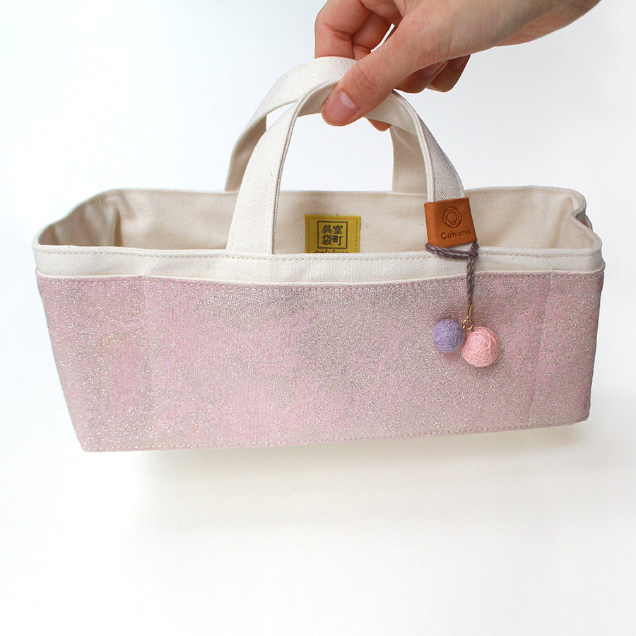 [Pre-order B: Expectect Stock Arrival Mid to Late March 2026] Waxed Canvas Tool Tote with Kimono – Sakura