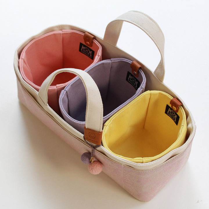 [Pre-order B: Expectect Stock Arrival Mid to Late March 2026] Canvas Pouch – Sakura / Purple