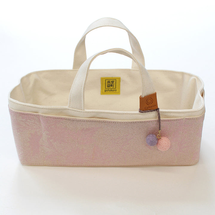 [Pre-order B: Expectect Stock Arrival Mid to Late March 2026] Waxed Canvas Tool Tote with Kimono – Sakura