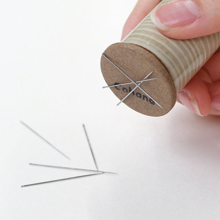 [Available in Limited Quantities] Hasami Magnet Pin Holder White with a Rose Sewing Pin