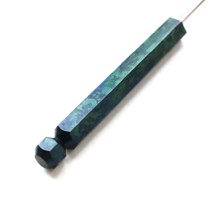 [Pre-order: Estimated Arrival in Mid-October] Lacquered Brass Awl – 藍緑 (45-475)