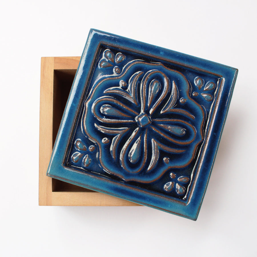 [Pre-order: Estimated Arrival in Mid-October] Awaji Tile Box – 紺藍 (45-477 Toolbox Only)