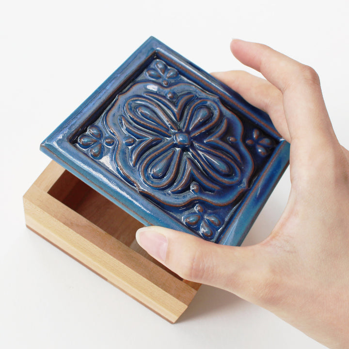 [Limited Edition] Awaji Tile Box – 紺藍 (45-477 Toolbox Only)