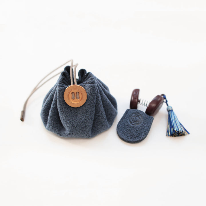 [Pre-order: Estimated Arrival in Mid-October] Mini Waxed Canvas Tote Sewing Set – 紺藍 / 濃藍