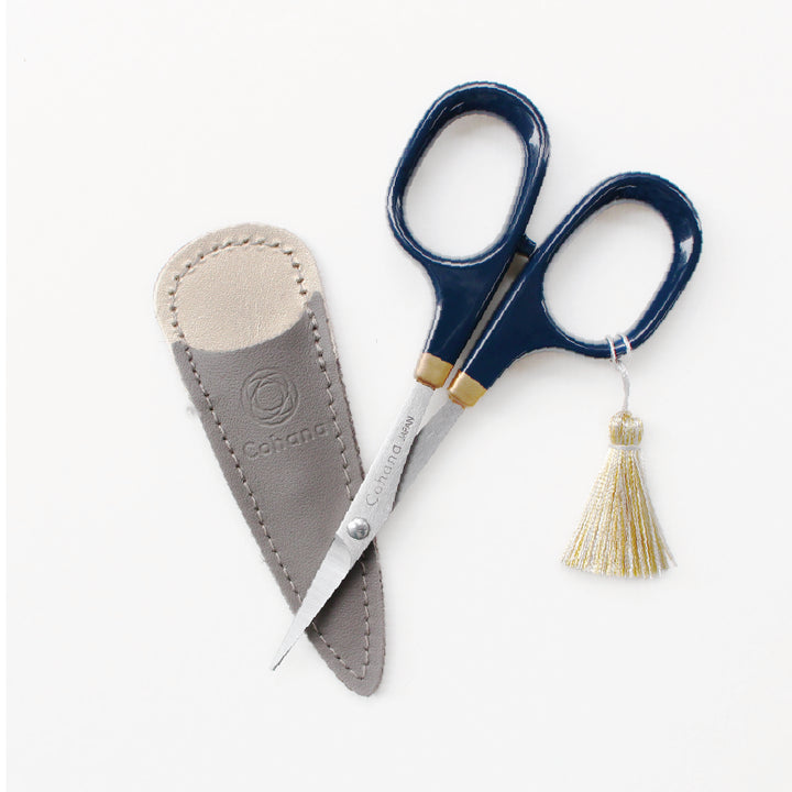[Pre-order: Estimated Arrival in Mid-October] Small Scissors with Lacquered Handles – 濃藍 (45-483)