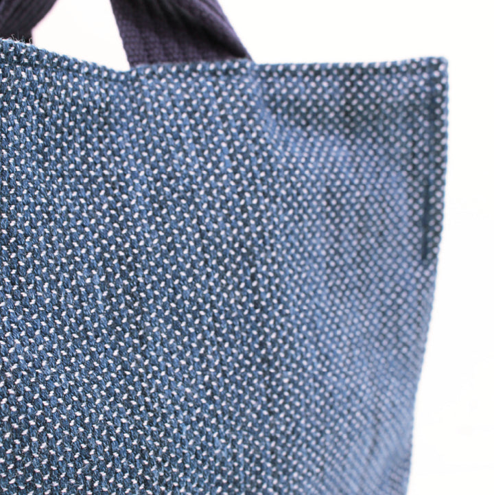 [Pre-order: Estimated Arrival in Mid-October] Sashiko-Ori Project Bag – 濃藍  (45-484)
