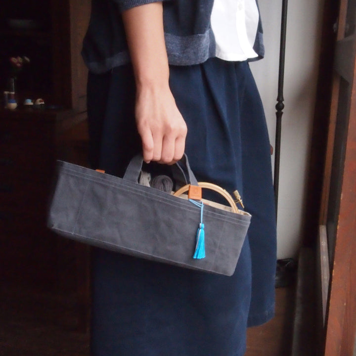 Waxed Canvas Tool Tote