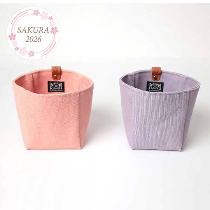 [Pre-order B: Expectect Stock Arrival Mid to Late March 2026] Canvas Pouch – Sakura / Purple