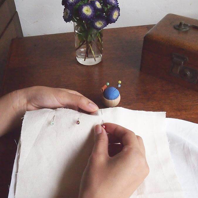 ヒノキのピンクッション 播州織 - Cohana Online Store