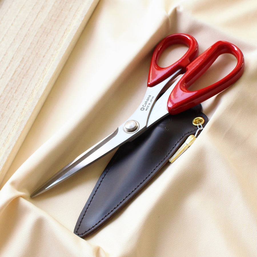 Seki Sewing Shears with Lacquered Handles (Shunuri) (45-266)