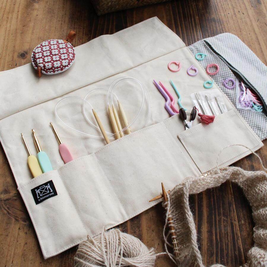 三河木綿の巻き道具入れ - Cohana Online Store